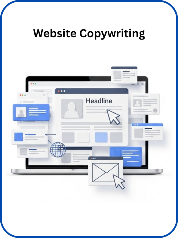 Professional website copy focused on clarity, conversions, and branding.